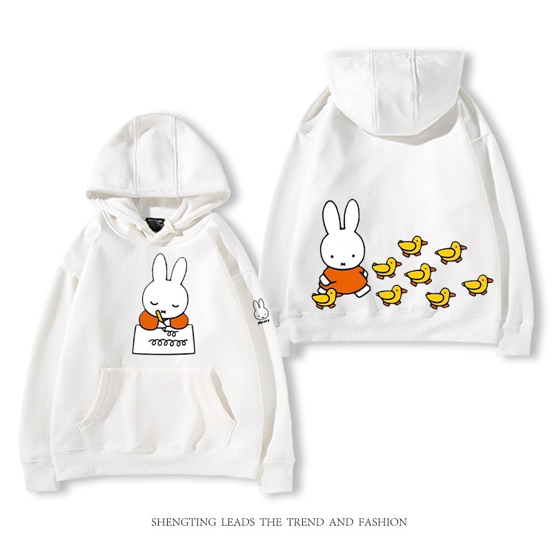 米菲聯名miffy兔 2025秋冬新款 親子情侶裝連帽衛衣
