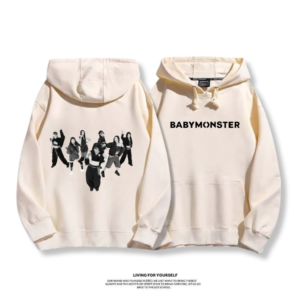 BABYMONSTER 2025秋冬新款 親子情侶男女連帽衛衣