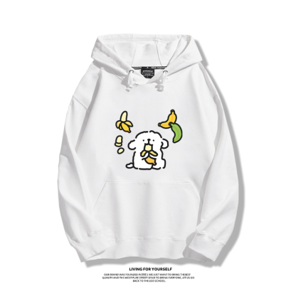 線條小狗新款 親子情侶男女款連帽衛衣-ZUIHANG SHOP