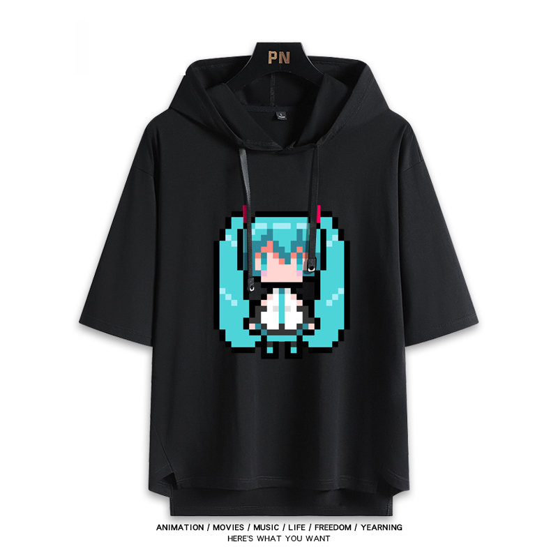 初音未來 連帽短袖T恤-ZUIHANG SHOP