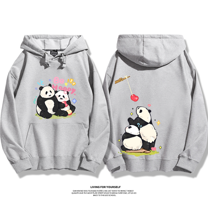 花花果賴熊貓新款 親子情侶男女款連帽衛衣-ZUIHANG SHOP