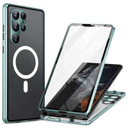 三星 新品上市 雙面鋼化玻璃磁吸手機殼