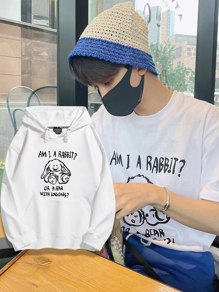 seventeen尹淨漢同款 2025秋冬新款 親子情侶裝連帽衛衣