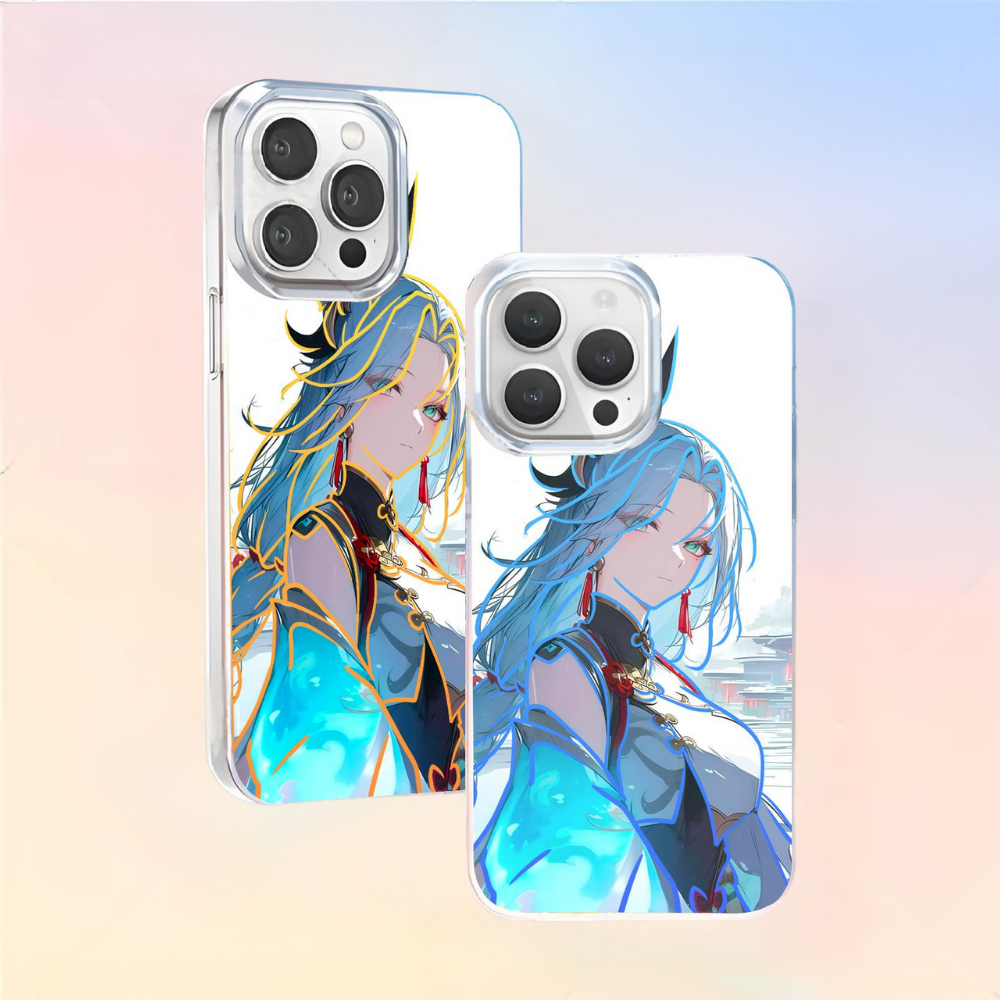 原神極光金漸變防摔手機殼