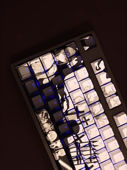 瑪奇瑪透光RGB108鍵標準配列衛星軸鍵帽