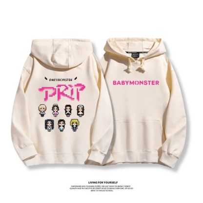 BABYMONSTER 2025秋冬新款 親子情侶男女連帽衛衣