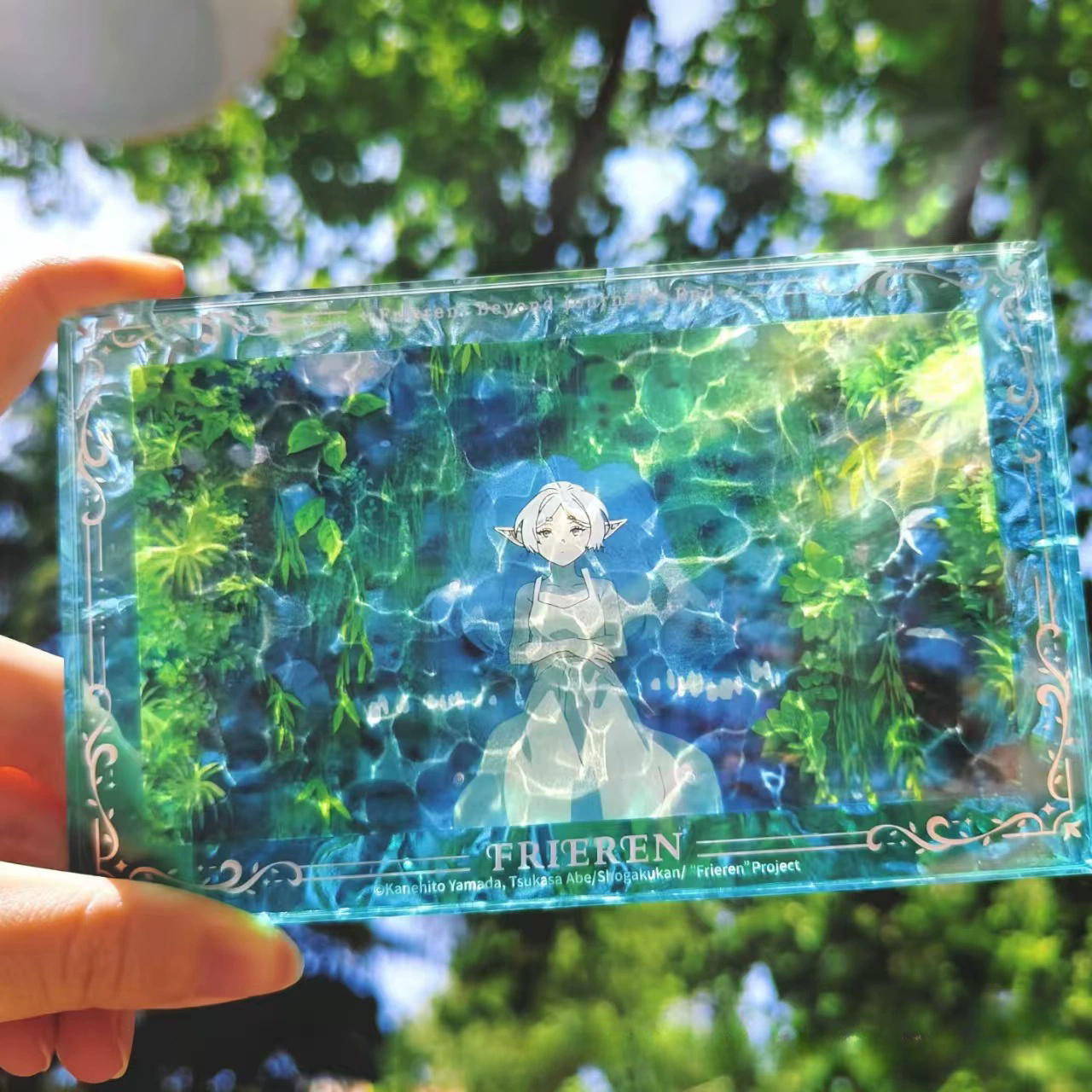 葬送的芙莉蓮 絕美湖邊水波紋亞克力磚 收藏擺件-ZUIHANG SHOP