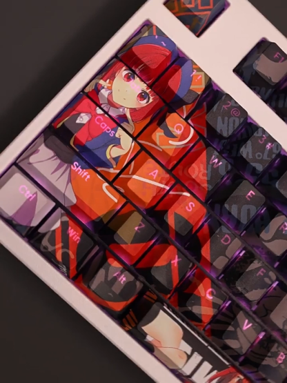 有馬加奈PBT鍵帽透光熱升華我推的孩子二次元動漫卡通里番創意108