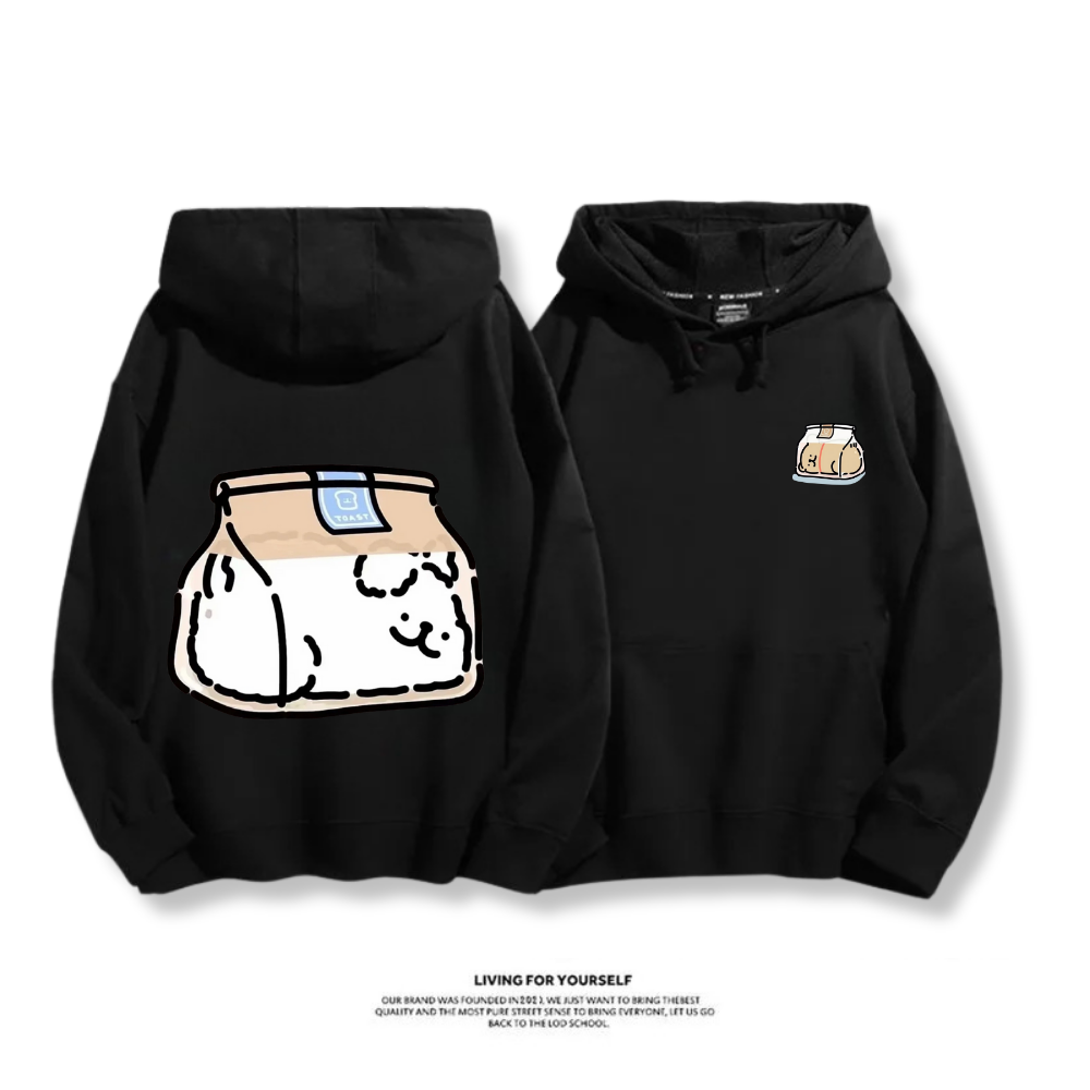 線條小狗 2025秋冬新款 親子情侶男女連帽衛衣