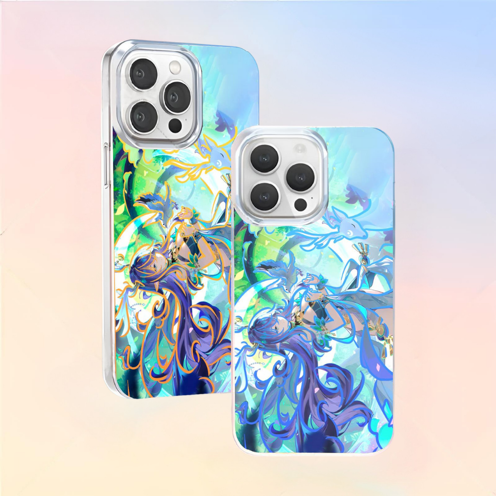 原神極光金漸變防摔手機殼