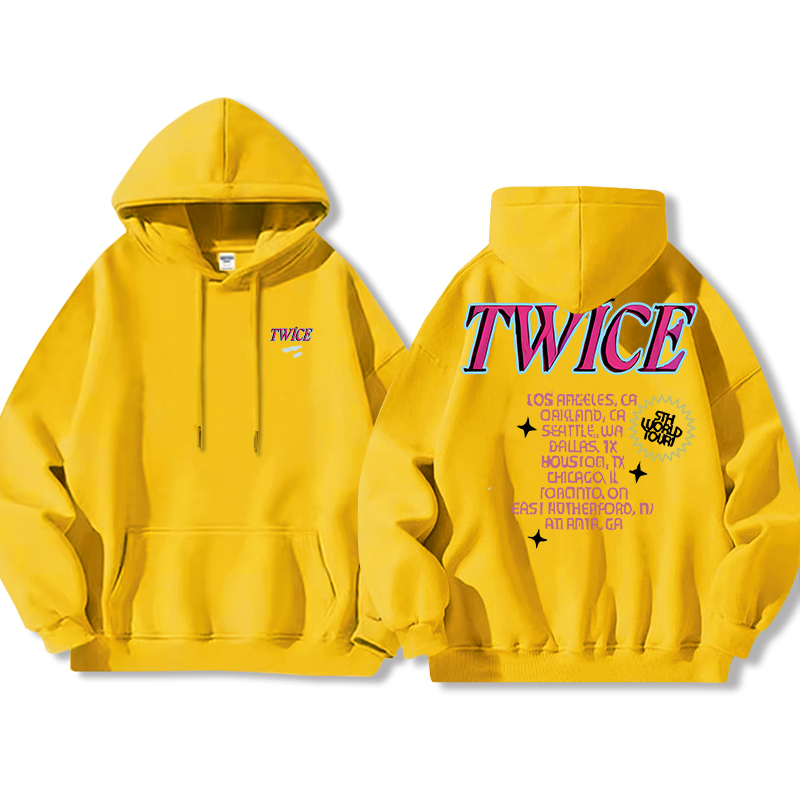 TWICE同款 寬鬆百搭 秋冬款 寬鬆連帽衛衣-ZUIHANG SHOP