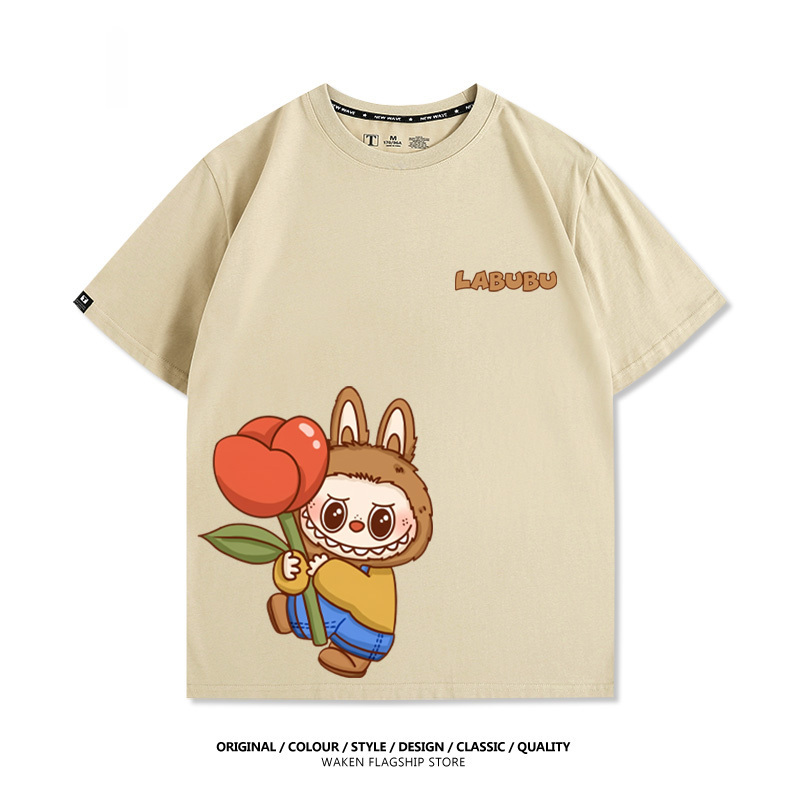 Labubu美式潮牌 印花短袖T恤-ZUIHANG SHOP