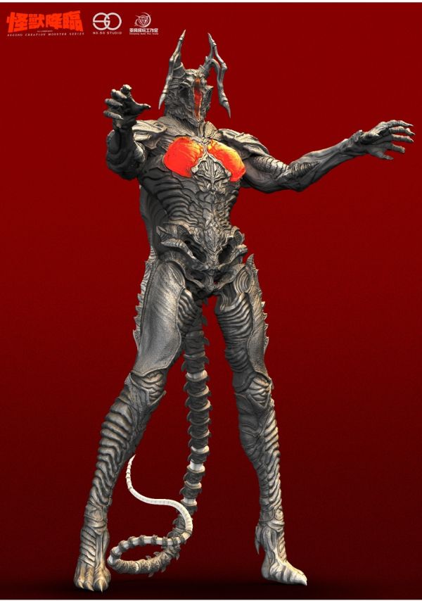 【預購】乘風工作室 怪獸降臨50再造怪獸系列 《宇宙暴龍祖頓》GK白膜