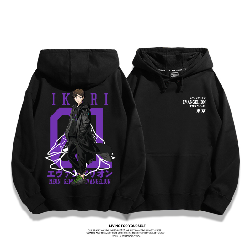 新世紀福音戰士新款 親子情侶男女款連帽衛衣-ZUIHANG SHOP