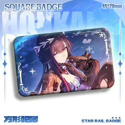 崩壞:星穹鐵道 與你同行的回憶系列週邊方形雙閃徽章