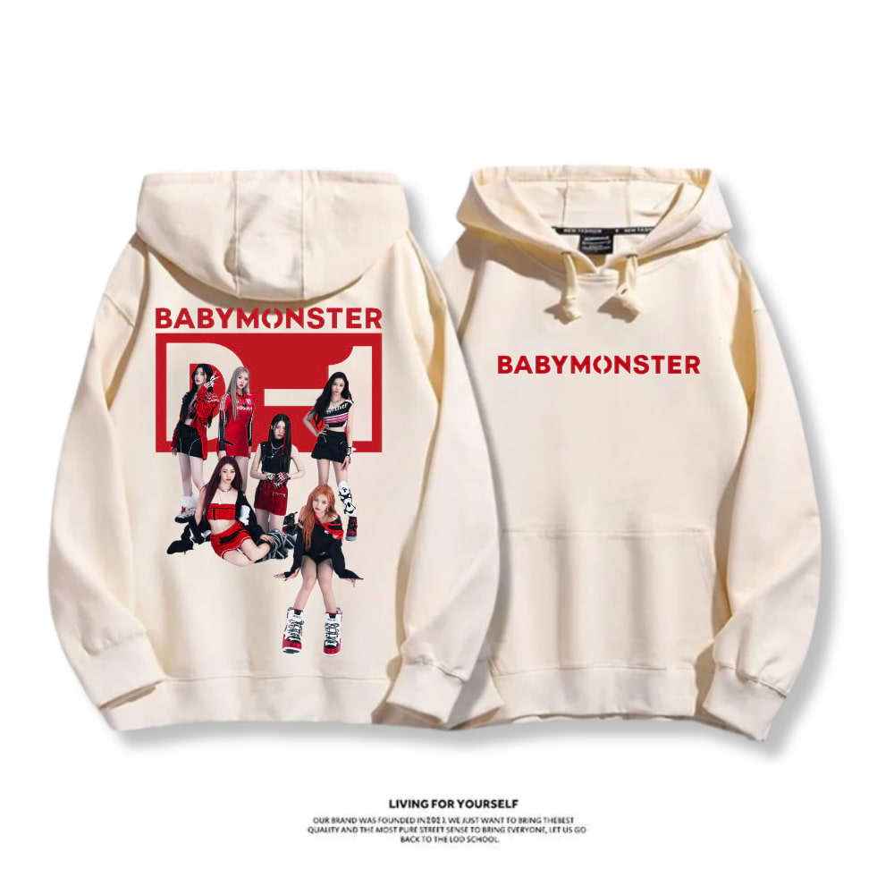 BABYMONSTER 2025秋冬新款 親子情侶男女連帽衛衣