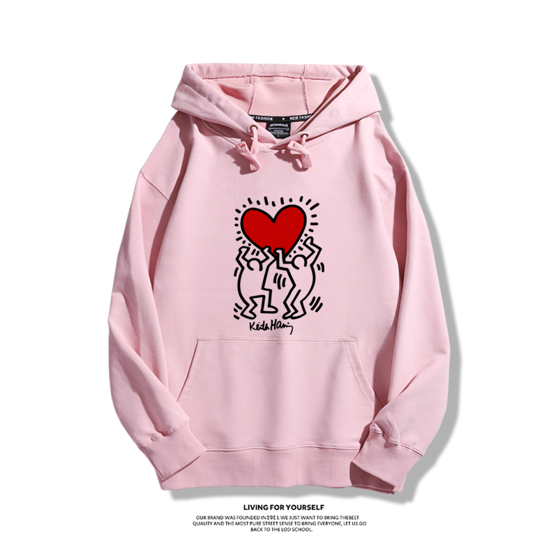keith haring新款 親子情侶男女款連帽衛衣-ZUIHANG SHOP