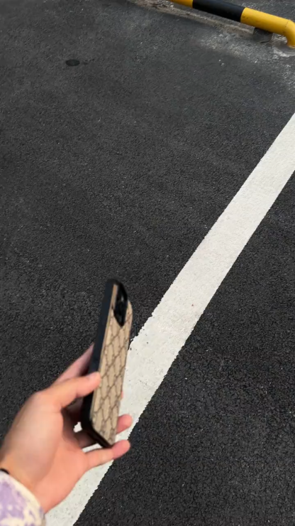 古馳皮紋磨砂防摔手機殼