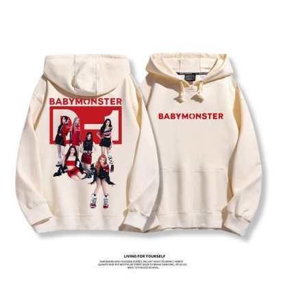 BABYMONSTER 2025秋冬新款 親子情侶男女連帽衛衣