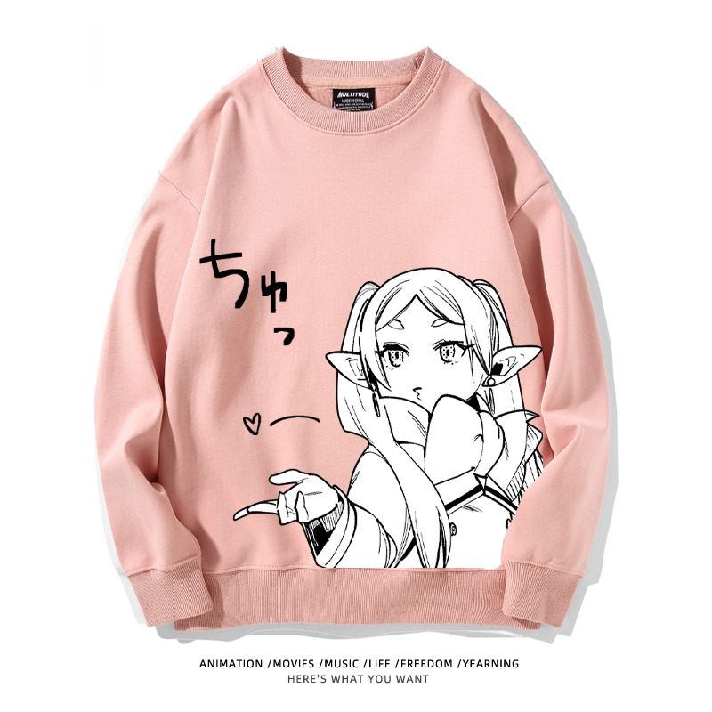 葬送的芙莉蓮 秋冬新款 親子情侶裝圓領長袖