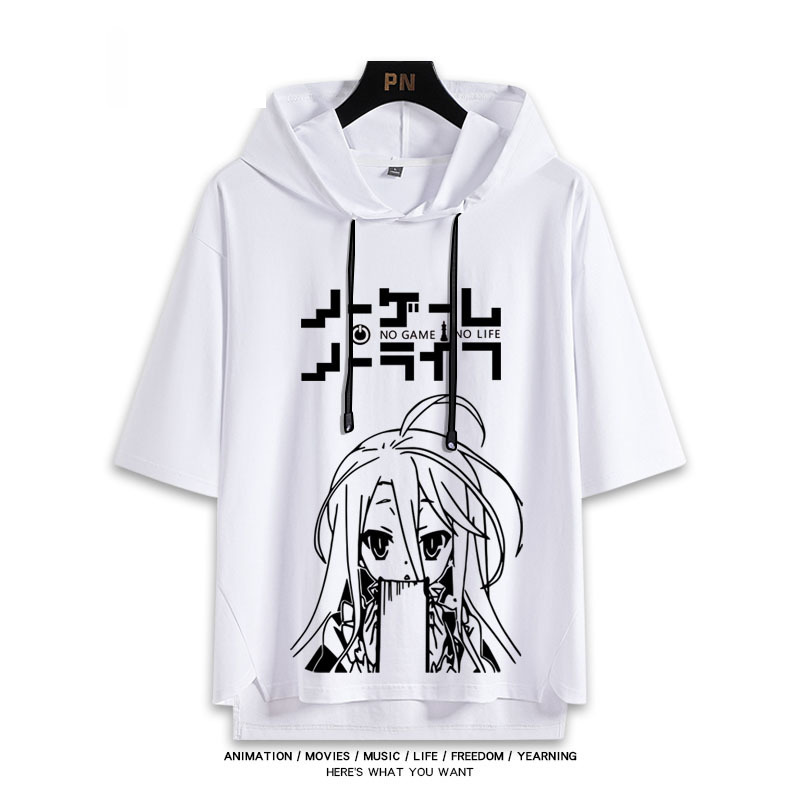 NO GAME NO LIFE 遊戲人生 連帽短袖T恤-ZUIHANG SHOP