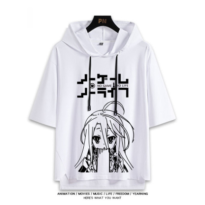 NO GAME NO LIFE 遊戲人生 連帽短袖T恤-ZUIHANG SHOP