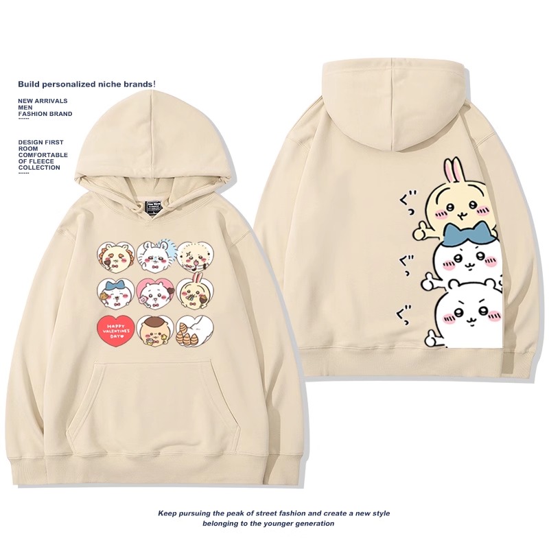 Chiikawa新款 親子情侶男女款連帽衛衣-ZUIHANG SHOP