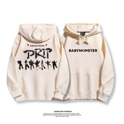 BABYMONSTER 2025秋冬新款 親子情侶男女連帽衛衣