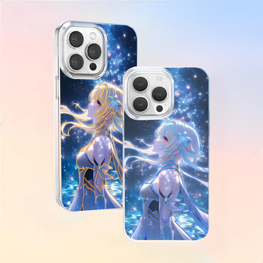 原神極光金漸變防摔手機殼