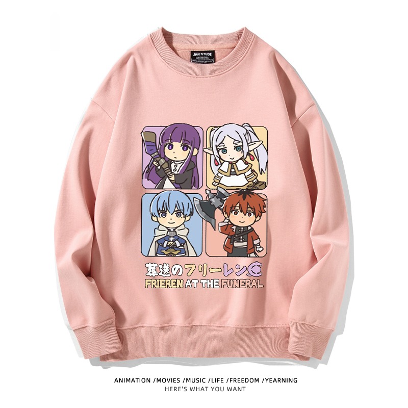 葬送的芙莉蓮 秋冬新款 親子情侶裝圓領長袖