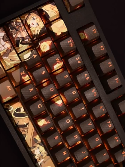 原神娜維婭透光RGB108鍵標準配列衛星軸鍵帽