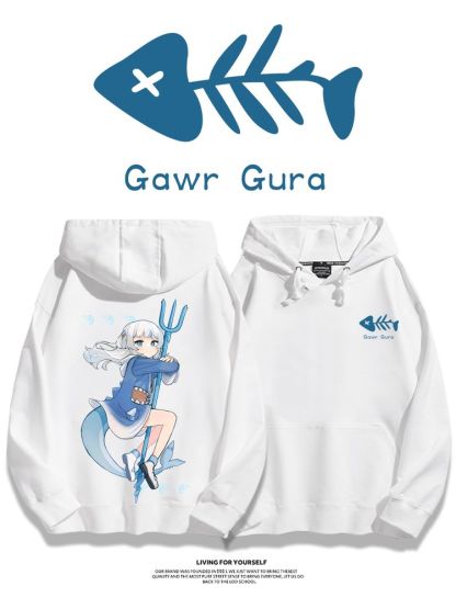 Gawr Gura 2025秋冬新款 親子情侶男女連帽衛衣-ZUIHANG SHOP