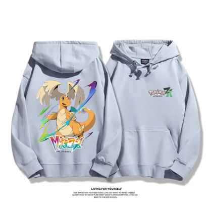 寶可夢傳說 Z-A 2025秋冬新款 親子情侶男女連帽衛衣