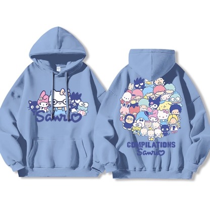 三麗鷗新款 親子情侶男女款連帽衛衣-ZUIHANG SHOP