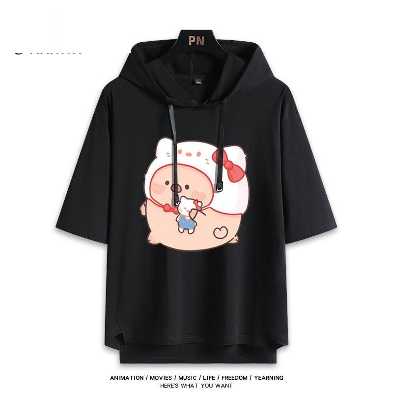 LULU豬聯名三麗鷗 連帽短袖T恤-ZUIHANG SHOP