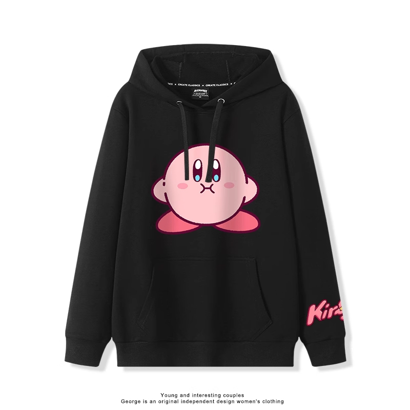 星之卡比 2025秋冬新款 親子情侶裝連帽衛衣