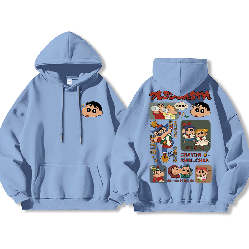 蠟筆小新新款 親子情侶男女款連帽衛衣-ZUIHANG SHOP