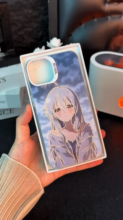 魔女之旅彩銀線條漸變防摔手機殼