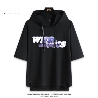 遊戲王 武藤遊戲 連帽短袖T恤-ZUIHANG SHOP