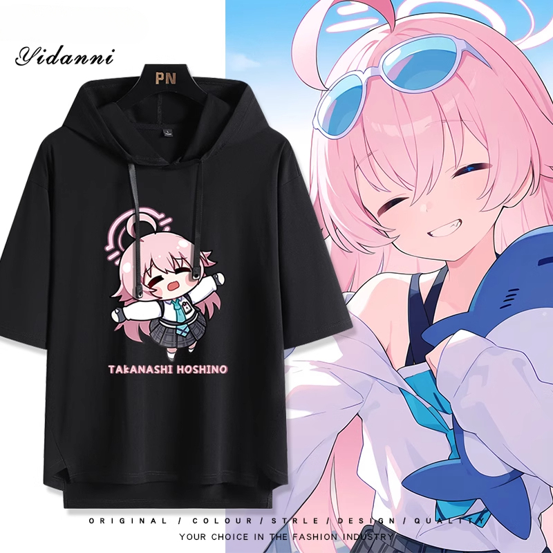 蔚藍檔案 小鳥遊星野 連帽短袖T恤-ZUIHANG SHOP