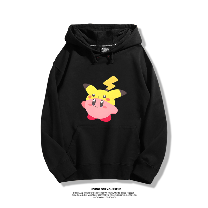 星之卡比新款 親子情侶男女款連帽衛衣