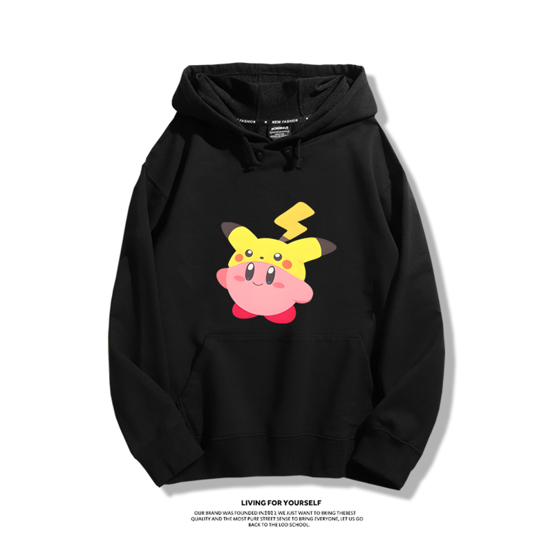 星之卡比新款 親子情侶男女款連帽衛衣