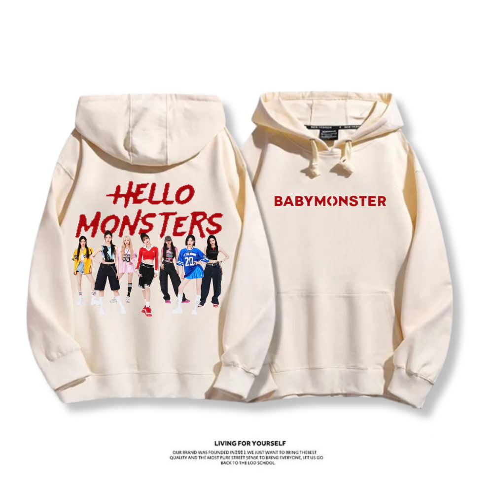 BABYMONSTER 2025秋冬新款 親子情侶男女連帽衛衣