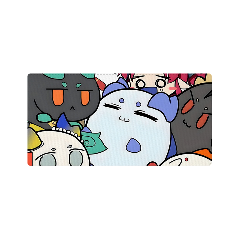 明日方舟可愛小龍滑鼠墊二次元加厚鎖邊學生宿舍辦公室桌面墊耐髒