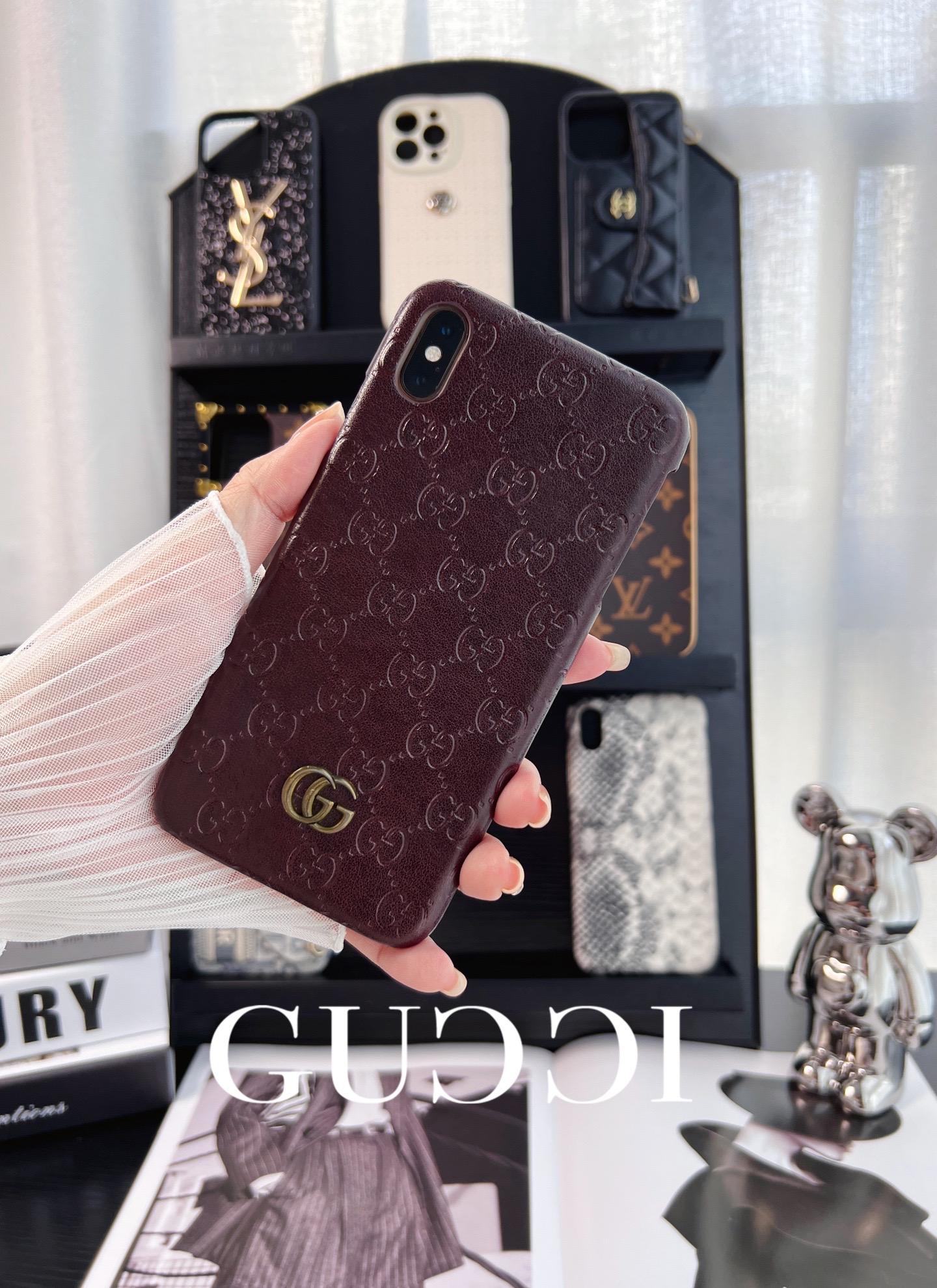 古馳皮質全包手機殼-ZUIHANG SHOP