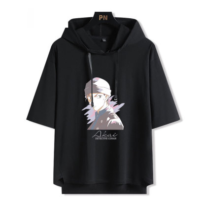 名偵探柯南 連帽短袖T恤-ZUIHANG SHOP