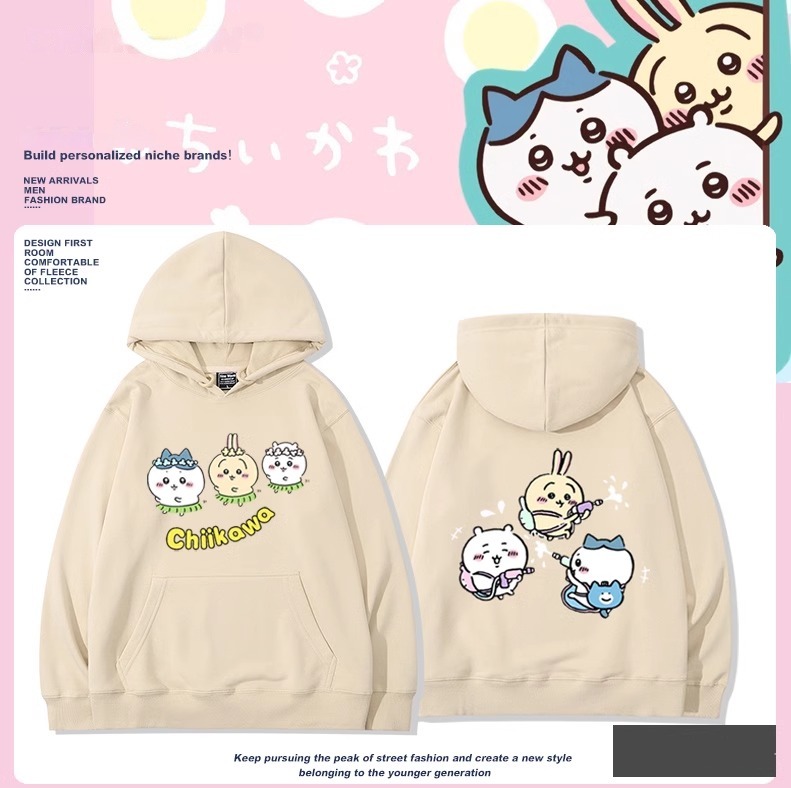 Chiikawa新款 親子情侶男女款連帽衛衣-ZUIHANG SHOP