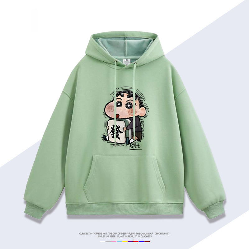 蠟筆小新 聯名衛衣2025秋冬新款 親子情侶裝連帽衛衣