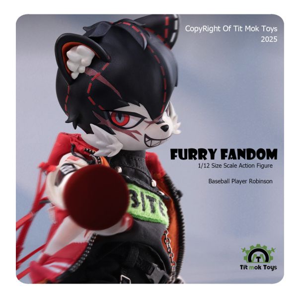 【預購】Tit Mok Toys 福瑞系列-1/12可動獸人 棒球運動員羅賓森-ZUIHANG SHOP