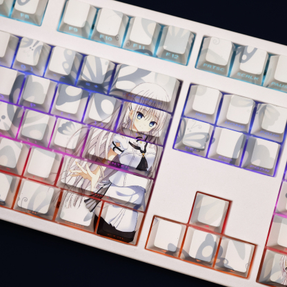 鸣濑白羽Summer Pockets透光RGB108鍵標準配列衛星軸鍵帽-ZUIHANG SHOP